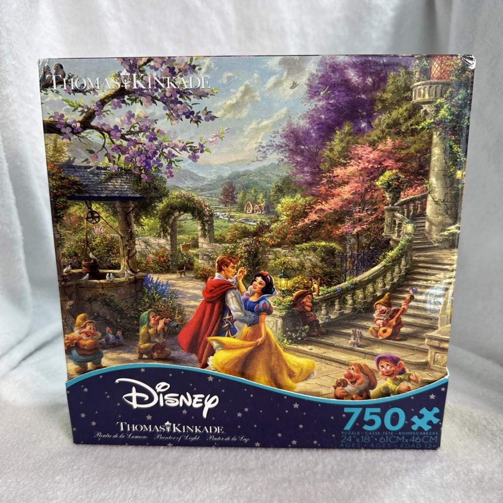 Thomas Kinkade Disney Dreams Collection Snow White 750 pc Puzzle Pre-owned compl